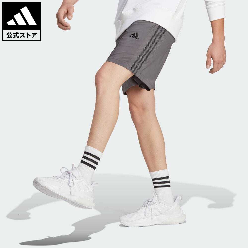 アディダス adidas 返品可 AEROREADY エッセンシャルズ チェルシー スリーストライプス ショーツ スポーツウェア メンズ ウェア・服 ボトムス ハーフパンツ グレー IC1494