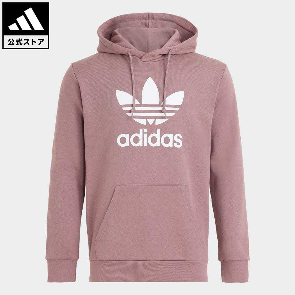 【公式】アディダス adidas 返品可 TREFOIL HOODY オリジナルス メンズ ウェア 服 トップス パーカー(フーディー) スウェット（トレーナー） ブラウン HM9325 トレーナー