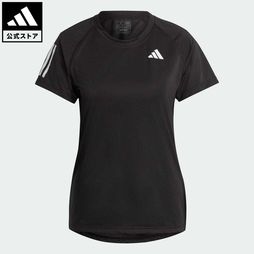 【公式】アディダス adidas 返品可 テニス クラブ テニス 半袖Tシャツ レディース ウェア・服 トップス Tシャツ 黒 ブラック HS1450 半袖