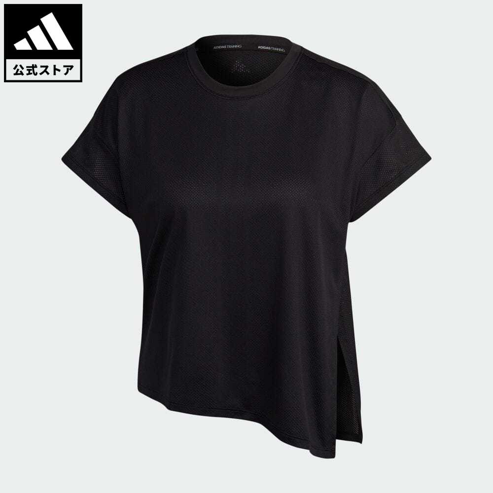 【公式】アディダス adidas 返品可 ジム トレーニング HIIT AEROREADY クイックバーン トレーニング半袖Tシャツ レディース ウェア 服 トップス Tシャツ 黒 ブラック HY5407 半袖