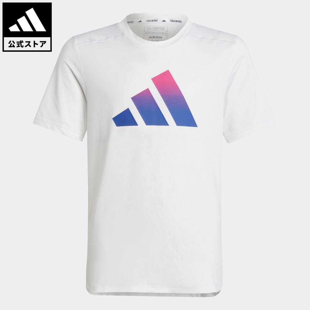 【20%OFF 2/15-2/20】 【公式】アディダス adidas 返品可 トレイン アイコン AEROREADY ロゴ半袖Tシャツ スポーツウェア キッズ／子供用 ウェア・服 トップス Tシャツ 白 ホワイト IC5410 半袖のサムネイル