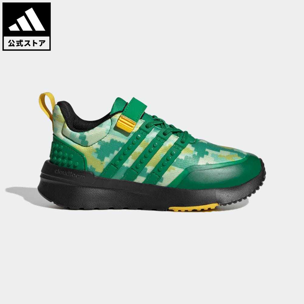 【公式】アディダス adidas 返品可 adidas × LEGO レーサー TR21 伸縮レース&トップストラップ / adidas × LEGO Racer TR21 Elastic Lace and Top Strap スポーツウェア キッズ／子供用 シューズ・靴 スニーカー 緑 グリーン HQ1325 ローカットのサムネイル