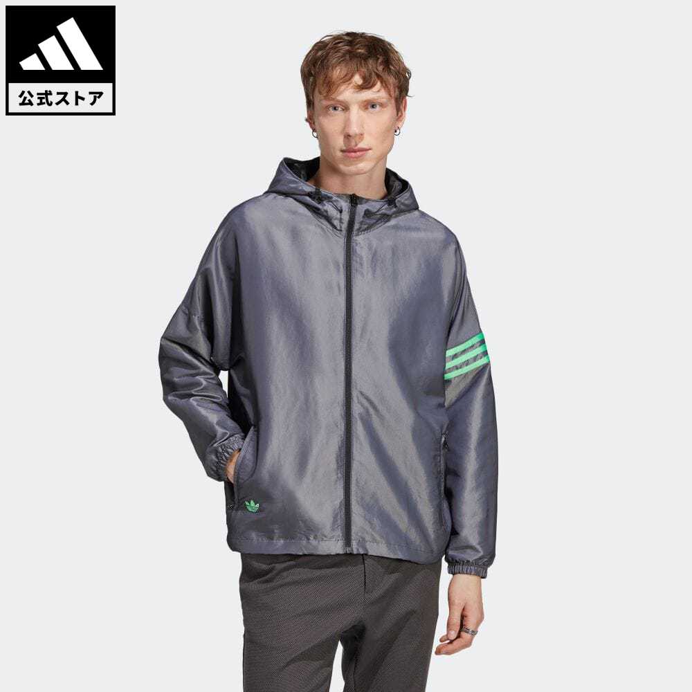 【公式】アディダス adidas 返品可 アディカラー Neuclassics ウインドブレーカー オリジナルス メンズ ウェア・服 アウター ウインドブレーカー 黒 ブラック HR5333