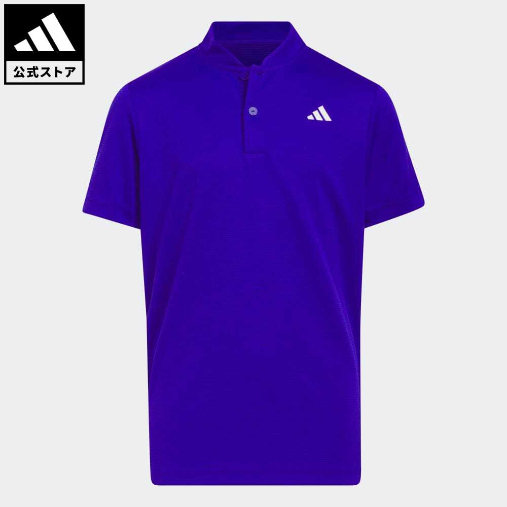 【公式】アディダス adidas 返品可 ゴルフ BOYS ソリッド半袖 スタンドカラー シャツ キッズ／子供用 ウェア・服 トップス ポロシャツ 青 ブルー HS7410 Gnotのサムネイル