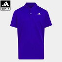 【公式】アディダス adidas 返品可 ゴルフ BOYS ソリッド半袖 スタンドカラー シャツ キッズ／子供用 ウェア・服 トップス ポロシャツ 青 ブルー HS7410 Gnot