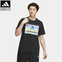 楽天adidas Online Shop 楽天市場店【公式】アディダス adidas 返品可 オーシャン グラフィック レギュラーフィットTシャツ スポーツウェア メンズ ウェア・服 トップス Tシャツ 黒 ブラック IK4287 半袖