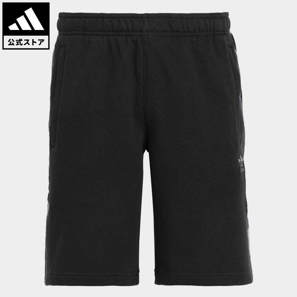 【公式】アディダス adidas 返品可 グラフィック カモ柄 ショーツ オリジナルス メンズ ウェア・服 ボトムス ショートパンツ・短パン 黒 ブラック HF4874のサムネイル