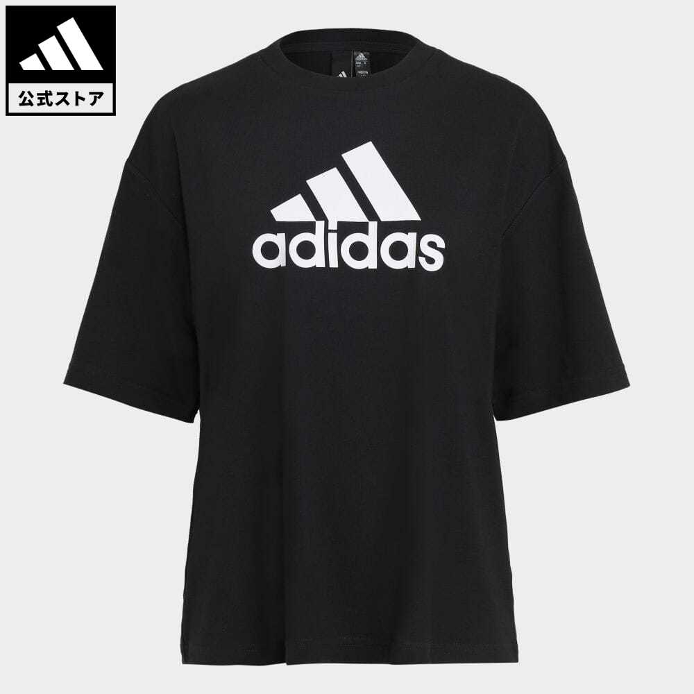 【公式】アディダス adidas 返品可 フューチャー アイコン バッジ オブ スポーツ 半袖Tシャツ スポーツウェア レディース ウェア・服 トップス Tシャツ 黒 ブラック HK0504 半袖 ポイント20倍対象のサムネイル