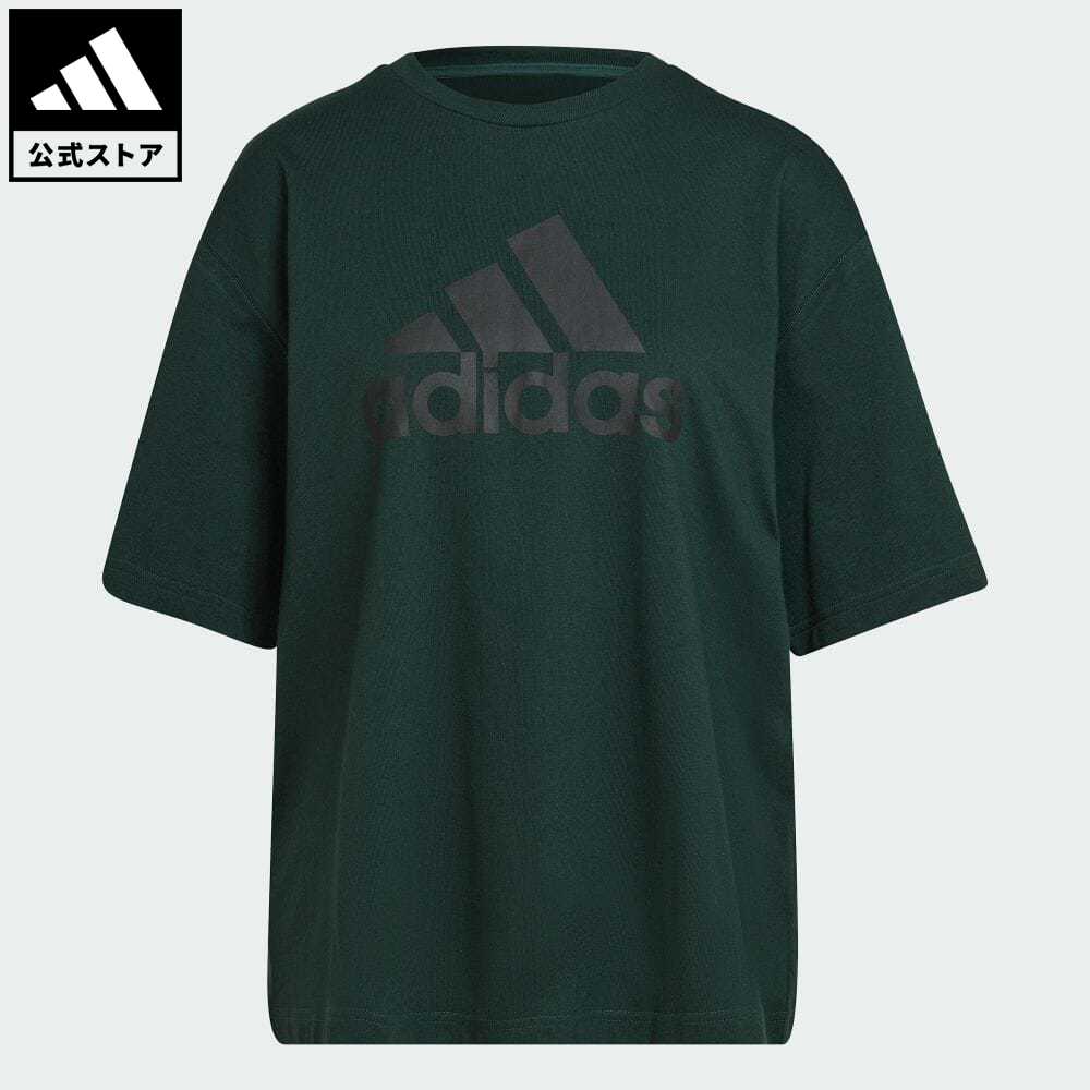 【50%OFF 2/15-2/20】 【公式】アディダス adidas 返品可 フューチャー アイコン バッジ オブ スポーツ 半袖Tシャツ スポーツウェア レディース ウェア・服 トップス Tシャツ 緑 グリーン HL1950 半袖のサムネイル