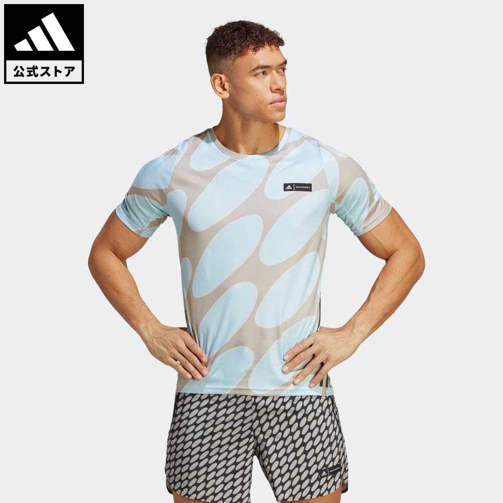 【公式】アディダス adidas 返品可 ランニング マリメッコ ランアイコン スリーストライプス半 ...