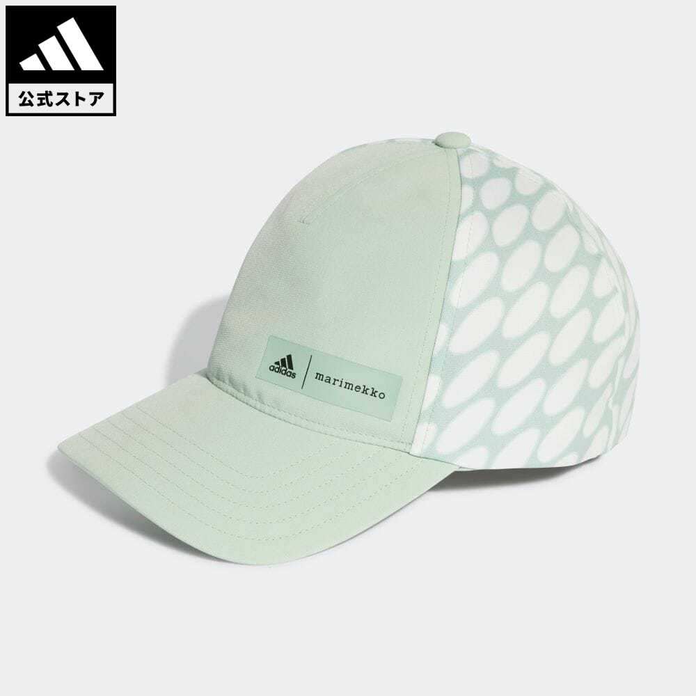 【公式】アディダス adidas 返品可 ジム・トレーニング マリメッコ AEROREADY ベースボールキャップ メンズ レディース アクセサリー 帽子 キャップ 緑 グリーン HT3901 motdy