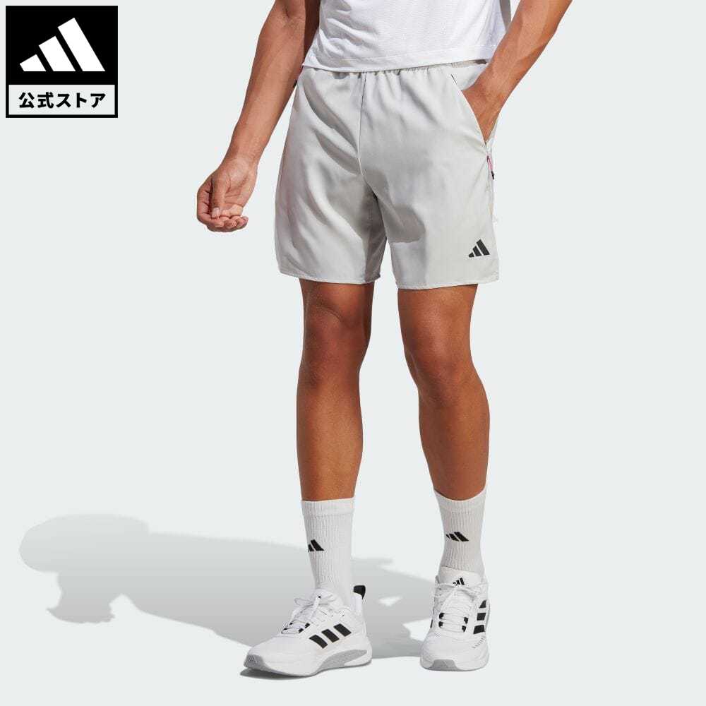 【40%OFF 6/4-6/11】【公式】アディダス adidas 返品可 ジム・トレーニング トレイン アイコン スリーストライプス トレーニングショーツ メンズ ウェア・服 ボトムス ハーフパンツ グレー IB7…