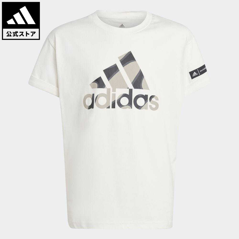 【50%OFFクーポン対象 11/16 10:00〜11/21 23:59】【公式】アディダス adidas 返品可 マリメッコ グラフィックTシャツ スポーツウェア キッズ／子供用 ウェア・服 トップス Tシャツ 白 ホワイト IB9150 半袖 motdyのサムネイル