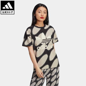 【公式】アディダス adidas 返品可 マリメッコ 総柄プリントシャツ オリジナルス レディース ウェア・服 トップス Tシャツ IC1543 半袖 motdy