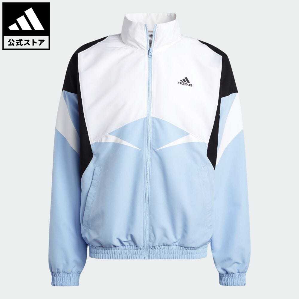 【20%OFF】 【公式】アディダス adidas 返品可 カラーブロック トラックトップ（ジャージ） スポーツウェア メンズ ウェア・服 アウター ジャケット ジャージ 青 ブルー IC3695のサムネイル