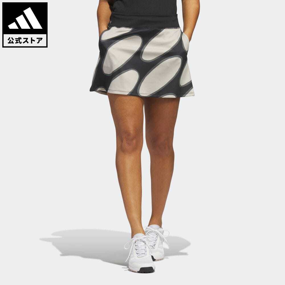 【公式】アディダス adidas 返品可 ゴルフ マリメッコ リンッシ柄 プルオンプリントスカート レディース ウェア・服 ボトムス スカート 黒 ブラック IC9269 Gnot