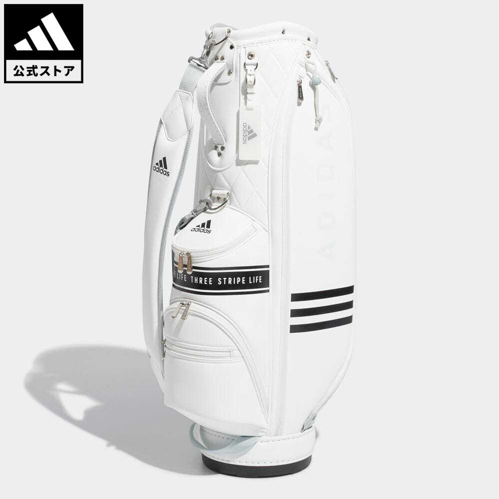 アディダス 【公式】アディダス adidas 返品可 ラッピング不可 ゴルフ スリーストライプ キャディバッグ レディース アクセサリー バッグ・カバン ゴルフバッグ キャディバッグ 白 ホワイト HG8241 Gnot p0524