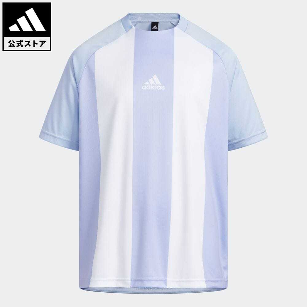 【公式】アディダス adidas 返品可 ニット 半袖Tシャツ スポーツウェア キッズ／子供用 ウェア・服 トップス Tシャツ 青 ブルー IA9322 半袖 eoss23ssのサムネイル