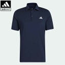 【公式】アディダス adidas 返品可 ゴルフ アルティメット365 無地ポロシャツ メンズ ウェア 服 トップス ポロシャツ 青 ブルー HR9042