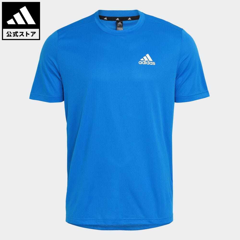 【公式】アディダス adidas 返品可 ジム・トレーニング AEROREADY デザインド トゥ ムーブ スポーツ 半袖Tシャツ / AEROREADY Designed To Move Sport Tee メンズ ウェア・服 トップス Tシャツ 青 ブルー HF7158 半袖のサムネイル