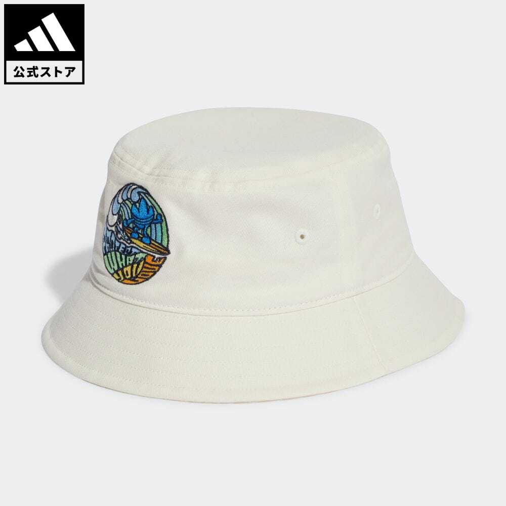 【公式】アディダス adidas 返品可 トレフォイル モノグラム バケットハット オリジナルス キッズ／子供用 アクセサリー 帽子 バケットハット 白 ホワイト IB9220のサムネイル