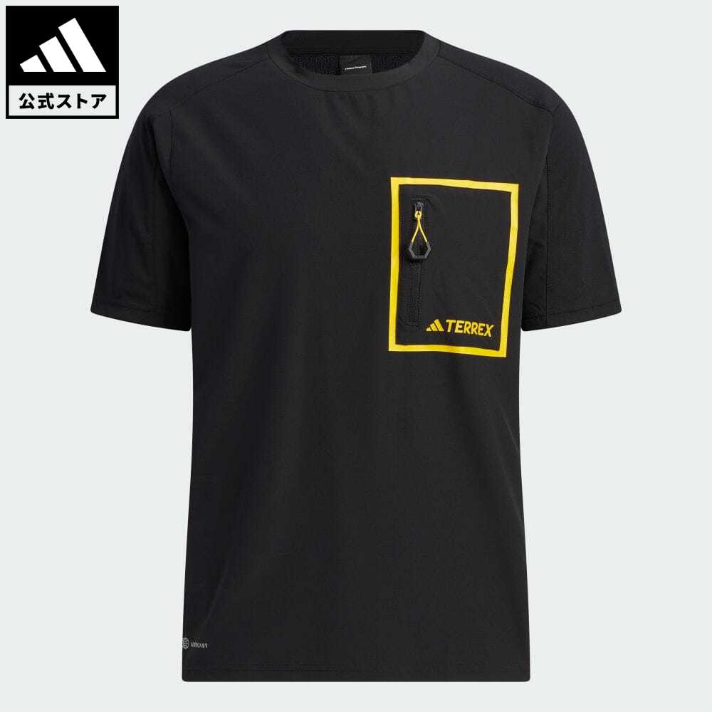 【公式】アディダス adidas 返品可 アウトドア ナショナル ジオグラフィック 半袖Tシャツ アディダス テレックス メンズ ウェア・服 トップス Tシャツ 黒 ブラック IC1986 半袖のサムネイル