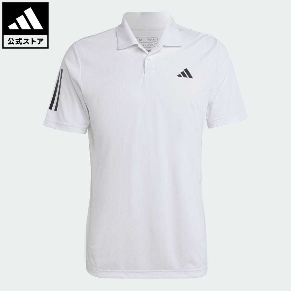 【公式】アディダス adidas 返品可 テニス クラブ スリーストライプス テニス ポロシャツ メンズ ウェア 服 トップス ポロシャツ 白 ホワイト HS3268