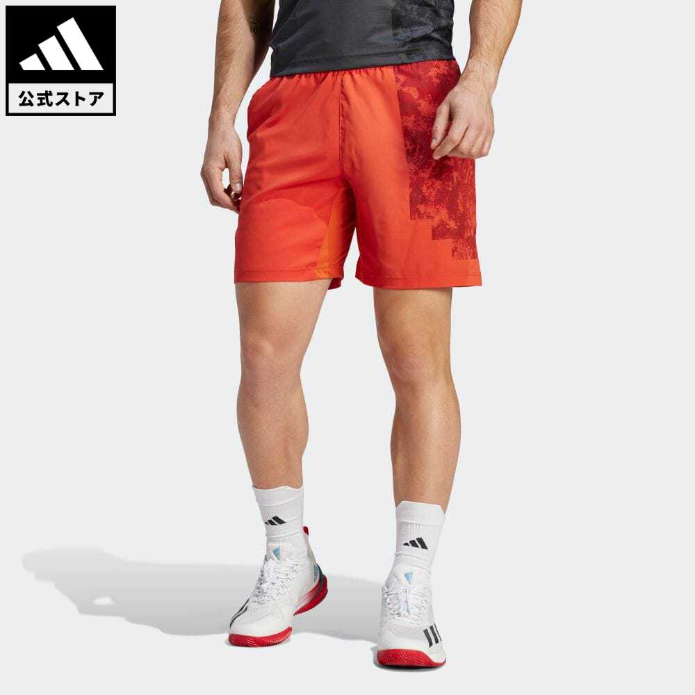 【公式】アディダス adidas 返品可 テニス テニス パリ HEAT. RDY エルゴ ショーツ メンズ ウェア・服 ボトムス ショートパンツ・短パン 赤 レッド HT7227