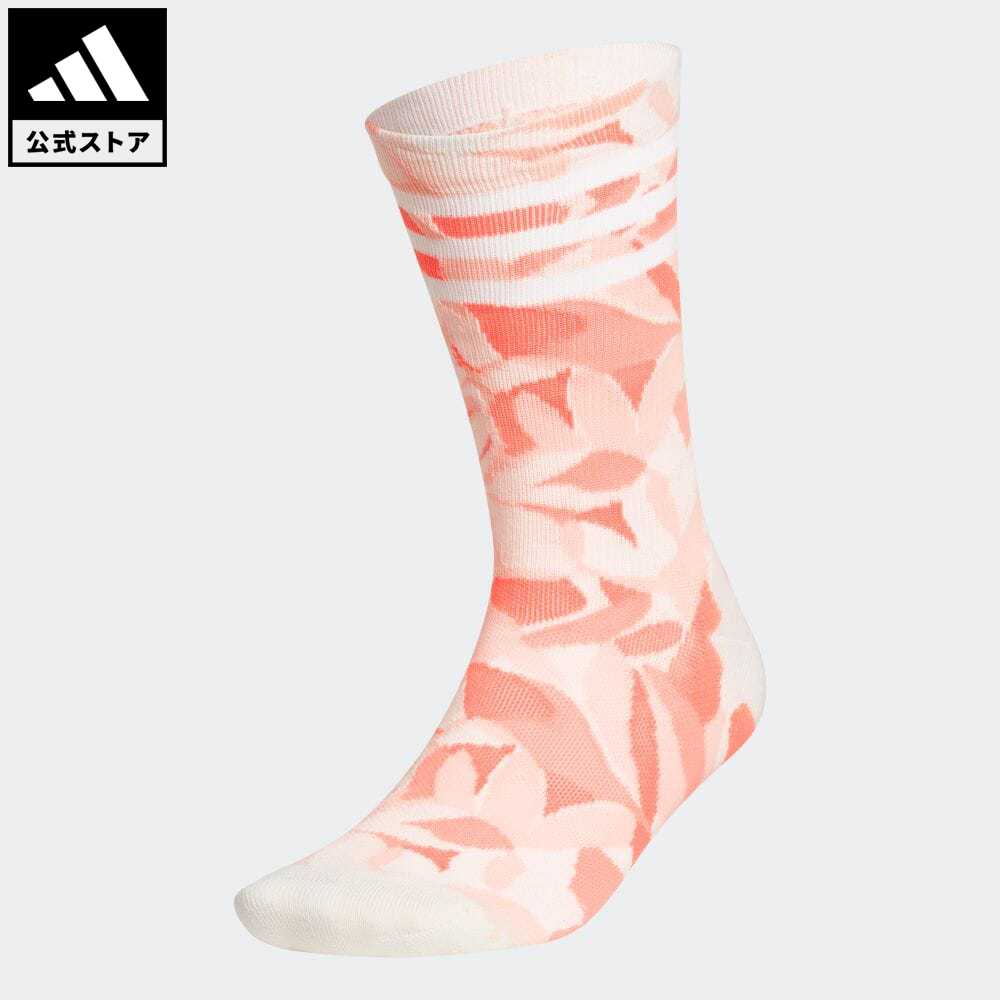 【公式】アディダス adidas 返品可 ゴルフ クルー丈 エナジーフラワー ソックス メンズ レディース アクセサリー ソックス・靴下 クルーソックス オレンジ HS5540 Gnot