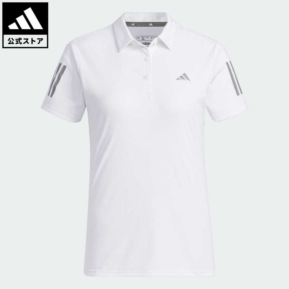 アディダス ポロシャツ レディース 【公式】アディダス adidas 返品可 ゴルフ ウィメンズスリーストライプス半袖ポロシャツ レディース ウェア・服 トップス ポロシャツ 白 ホワイト HS6979 Gnot