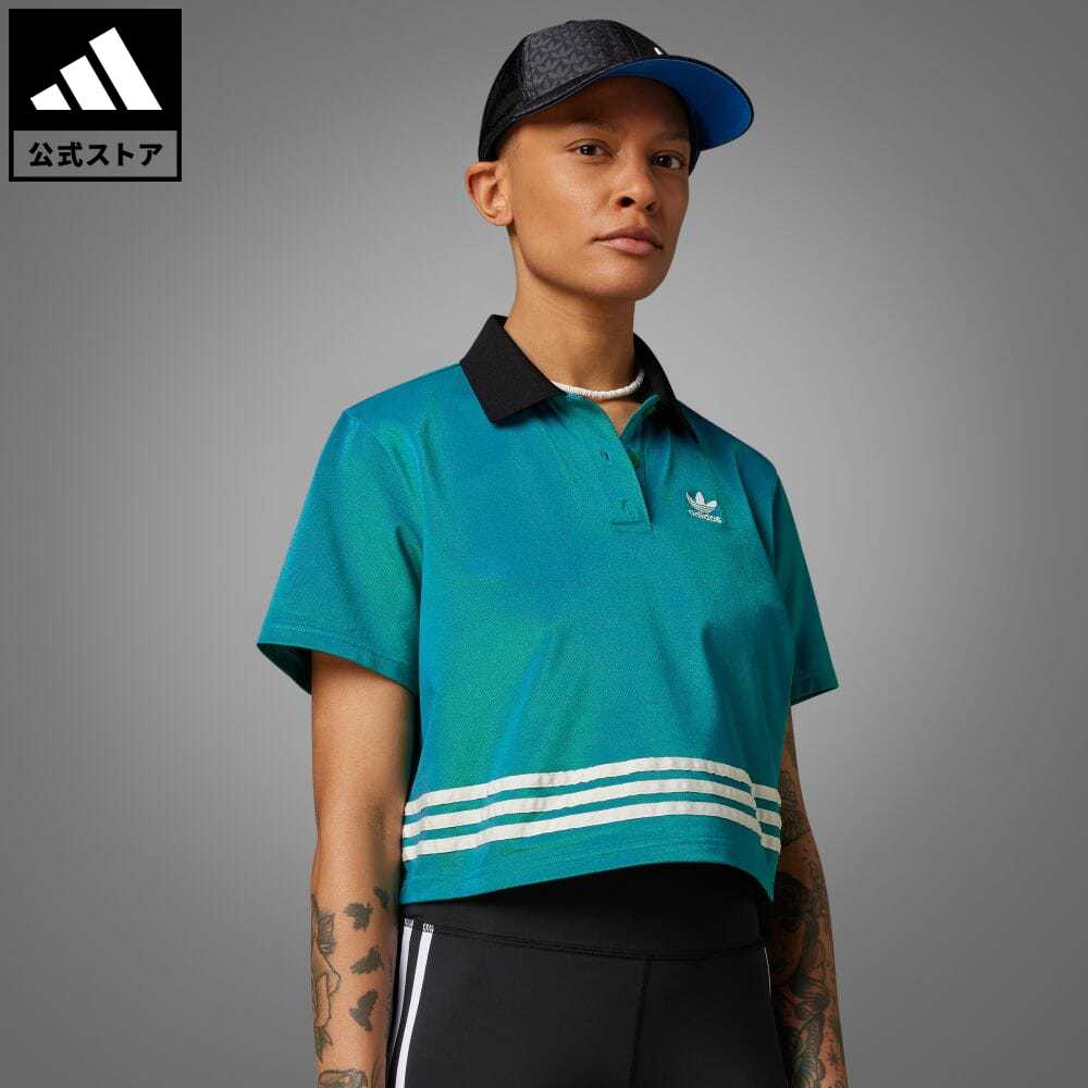 【公式】アディダス adidas 返品可 アディカラー 70s ポロシャツ オリジナルス レディース ウェア 服 トップス ポロシャツ 緑 グリーン IK7851