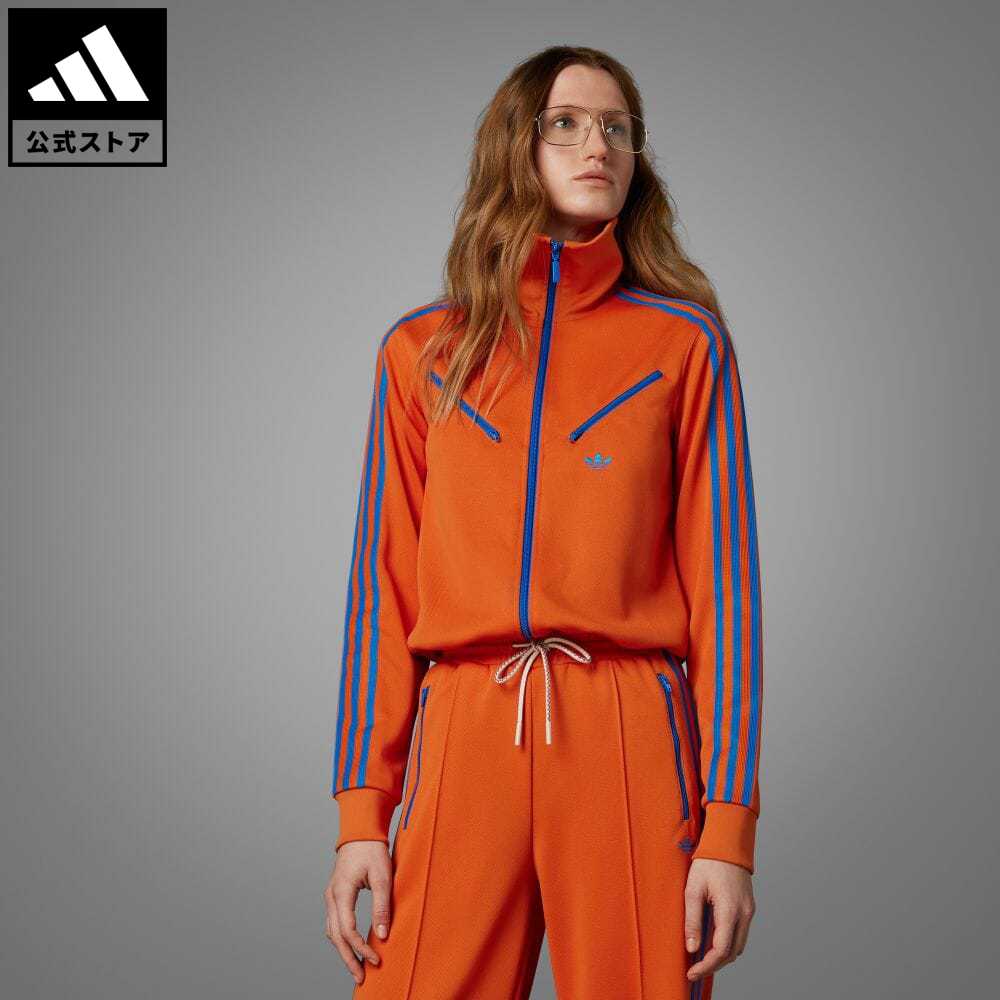 【公式】アディダス adidas 返品可 アディカラー 70s モントリオール トラックトップ オリジナルス レディース ウェア・服 アウター ジャケット ジャージ オレンジ IK7877のサムネイル