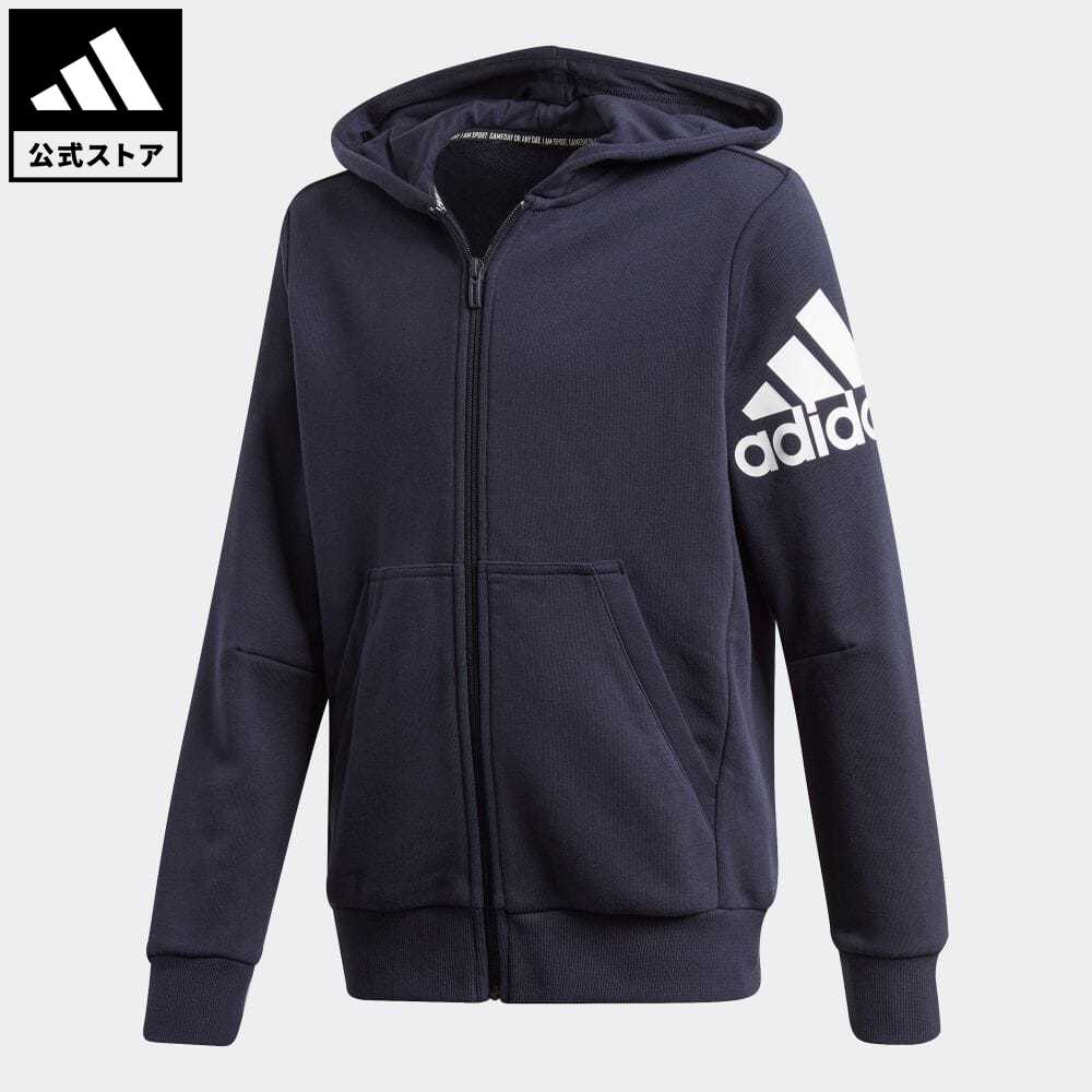 【58%OFF】 【公式】アディダス adidas 返品可 マストハブ バッジ オブ スポーツ ジャケット / Must Haves Badge of Sport Jacket スポーツウェア キッズ／子供用 ウェア・服 トップス パーカー(フーディー) ジャージ 青 ブルー GK3275 トレーナーのサムネイル