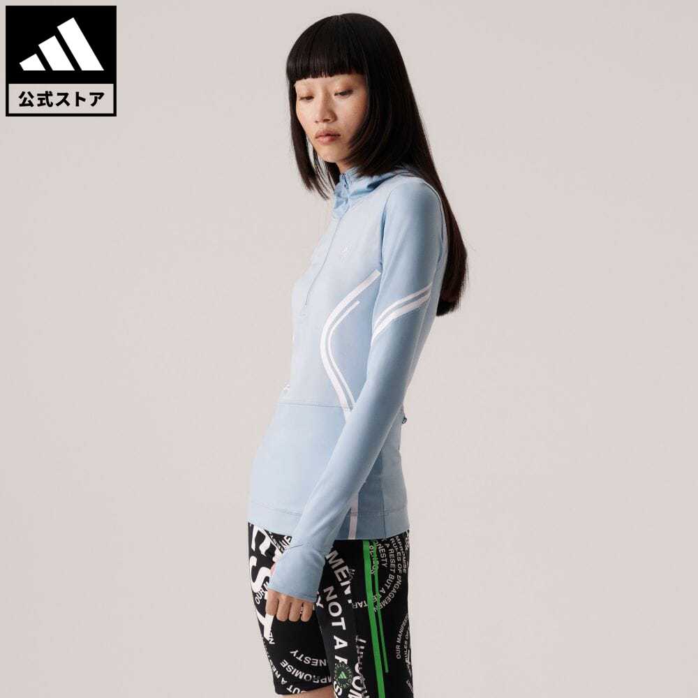 アディダス 【公式】アディダス adidas 返品可 adidas by Stella McCartney TruePace 長袖トップス バイ ステラ マッカートニー レディース ウェア・服 トップス パーカー(フーディー) ジャージ グレー HS4256 ランニングウェア トレーナー