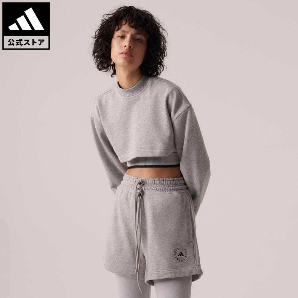 【公式】アディダス adidas 返品可 adidas by Stella McCartney TrueCasuals テリーショーツ バイ ステラ マッカートニー レディース ウェア 服 ボトムス ハーフパンツ グレー HT1098