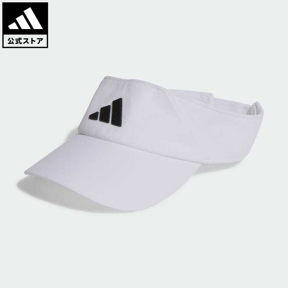 【公式】アディダス adidas 返品可 ジム・トレーニング AEROREADY バイザー メンズ レディース アクセサリー 帽子 サンバイザー 白 ホワイト HT2042 サンバイザー 父の日