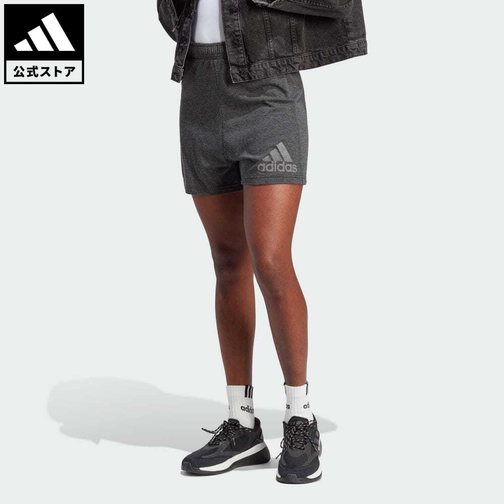 アディダス adidas 返品可 フューチャーアイコン ウィナーズ ショーツ スポーツウェア レディース ウェア・服 ボトムス ハーフパンツ 黒 ブラック HZ6286 p0517