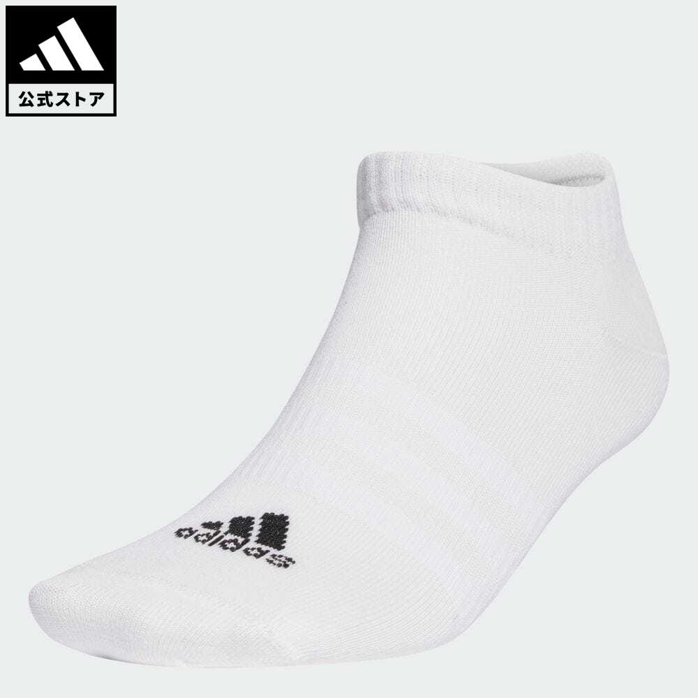 【公式】アディダス adidas 返品可 スポーツウェア 薄手軽量ローカットソックス スポーツウェア メンズ レディース アクセサリー ソックス・靴下 シューズインソックス 白 ホワイト HT3465