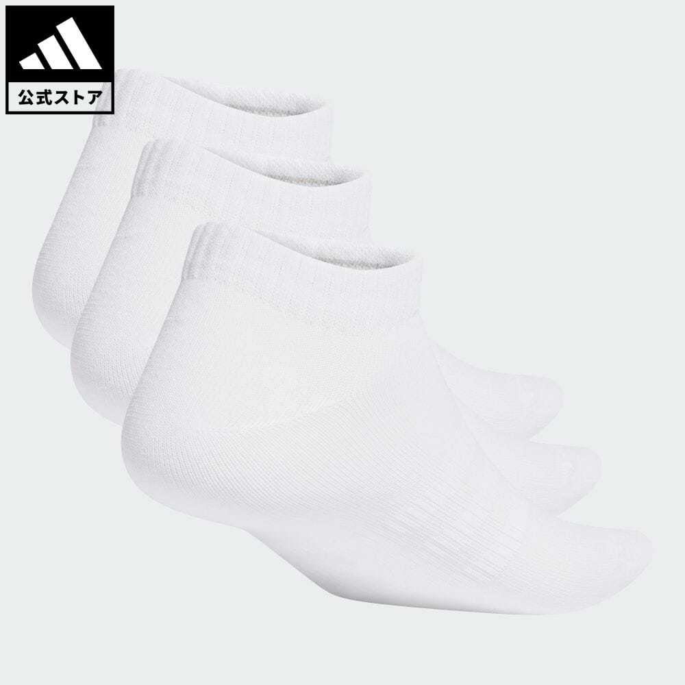 【公式】アディダス adidas 返品可 スポーツウェア 薄手軽量ローカットソックス3足組 スポーツウェア メンズ レディース アクセサリー ソックス・靴下 シューズインソックス 白 ホワイト HT3469のサムネイル