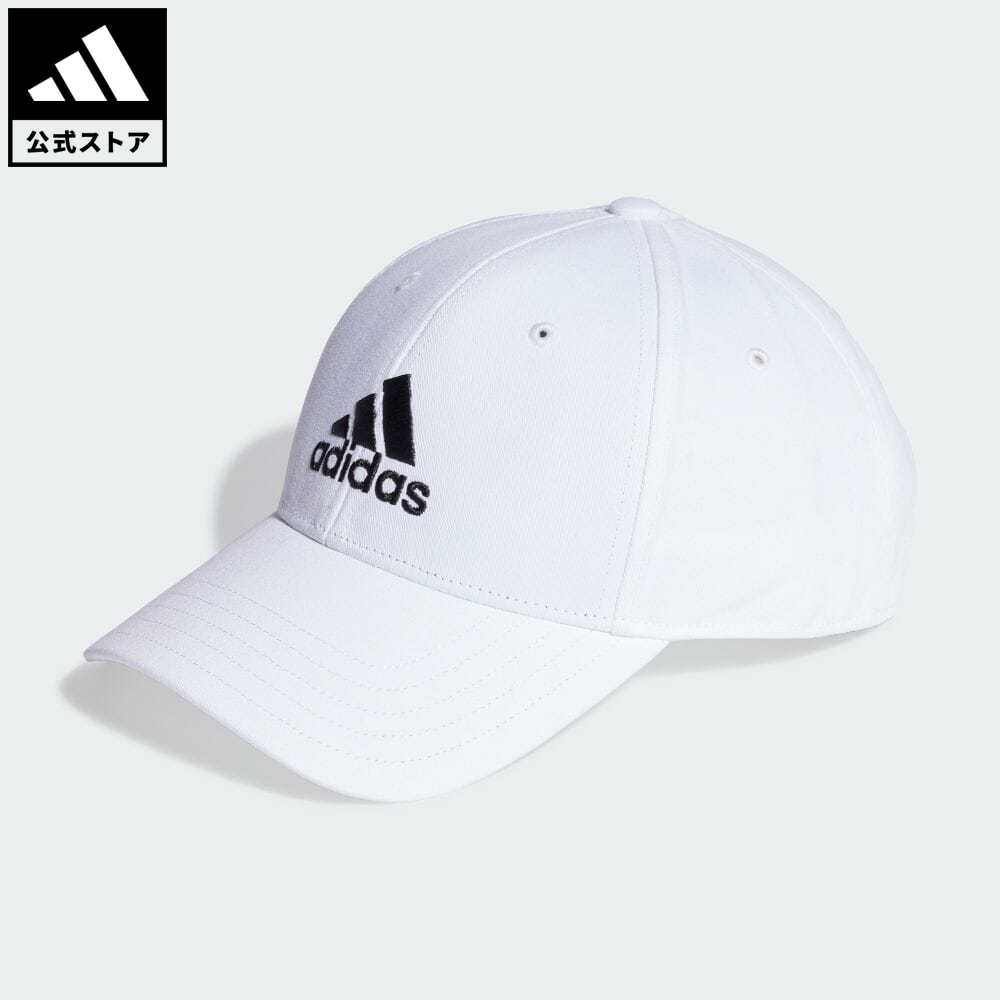 楽天adidas Online Shop 楽天市場店【公式】アディダス adidas 返品可 コットンツイル ベースボールキャップ メンズ レディース アクセサリー 帽子 キャップ 白 ホワイト IB3243