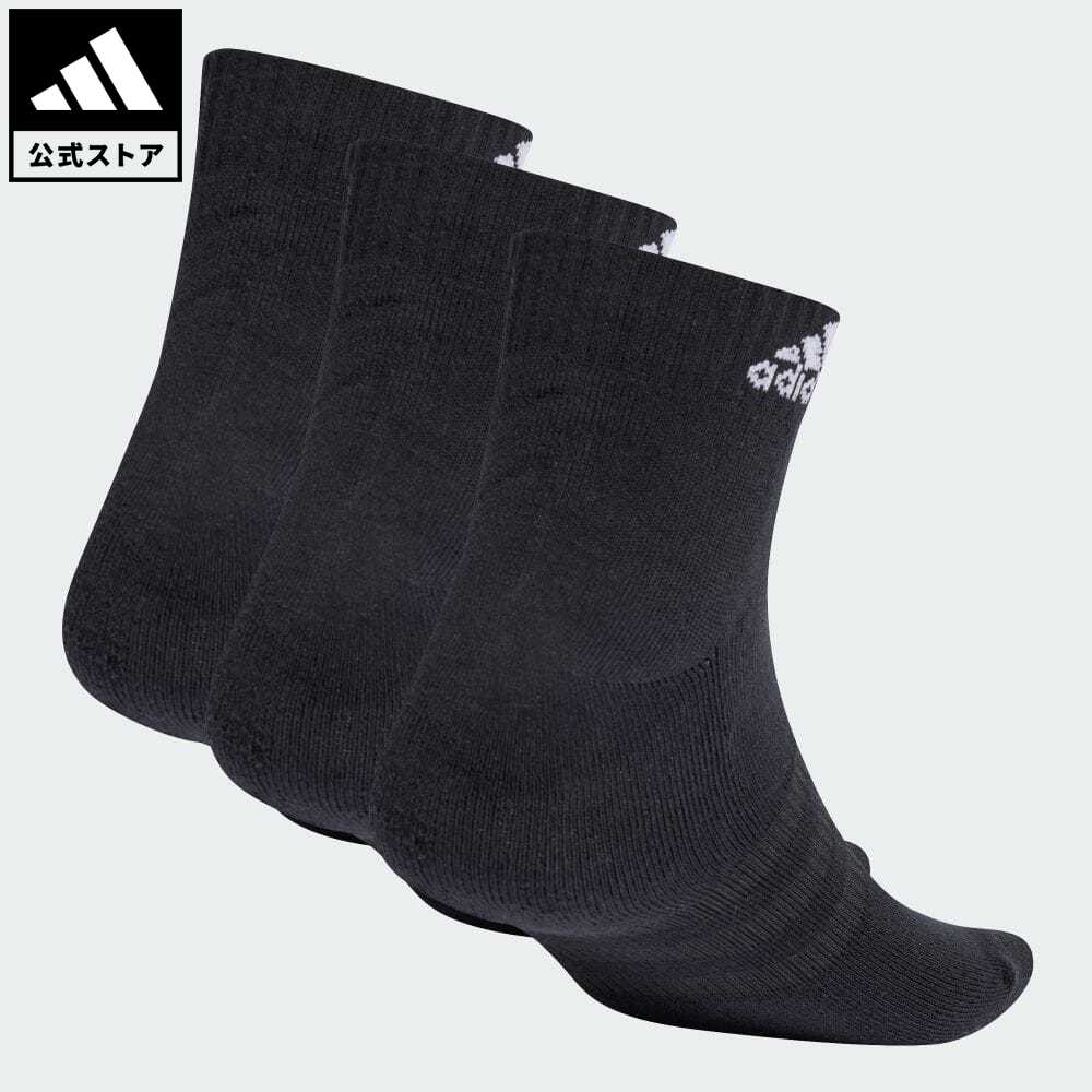 楽天adidas Online Shop 楽天市場店【公式】アディダス adidas 返品可 クッション スポーツウェア アンクルソックス3足組 スポーツウェア メンズ レディース アクセサリー ソックス・靴下 アンクルソックス 黒 ブラック IC1277