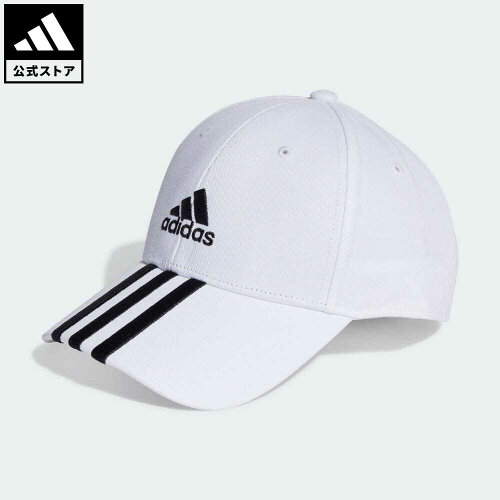 【公式】アディダス adidas 返品可 スリーストライプス コットンツイル ベースボールキャップ メンズ レディース アクセサリー 帽子 キャップ 白 ホワイト II3509