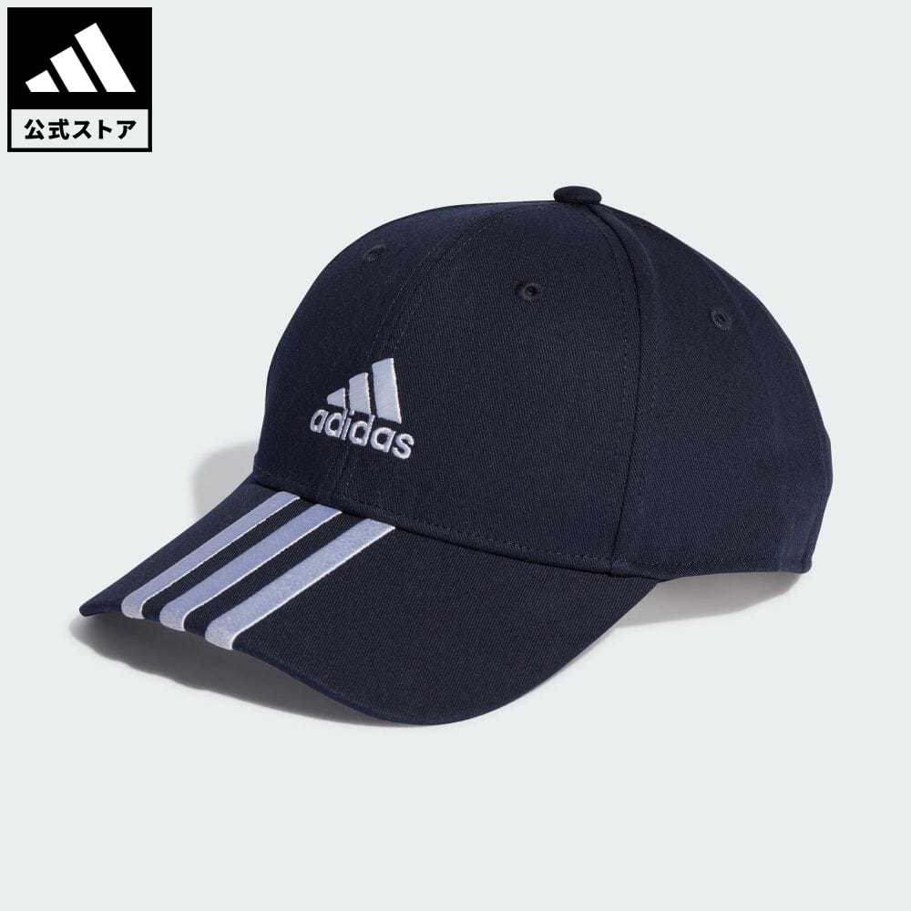 楽天adidas Online Shop 楽天市場店【公式】アディダス adidas 返品可 スリーストライプス コットンツイル ベースボールキャップ メンズ レディース アクセサリー 帽子 キャップ 青 ブルー II3510