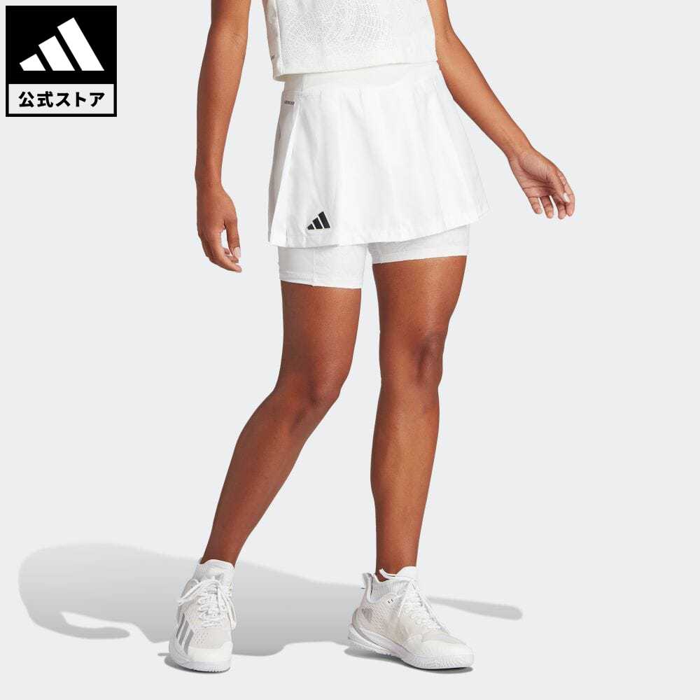 【公式】アディダス adidas 返品可 テニス AEROREADY プロ プリーツ テニススカート レディース ウェア・服 ボトムス スカート 白 ホワイト IA7025