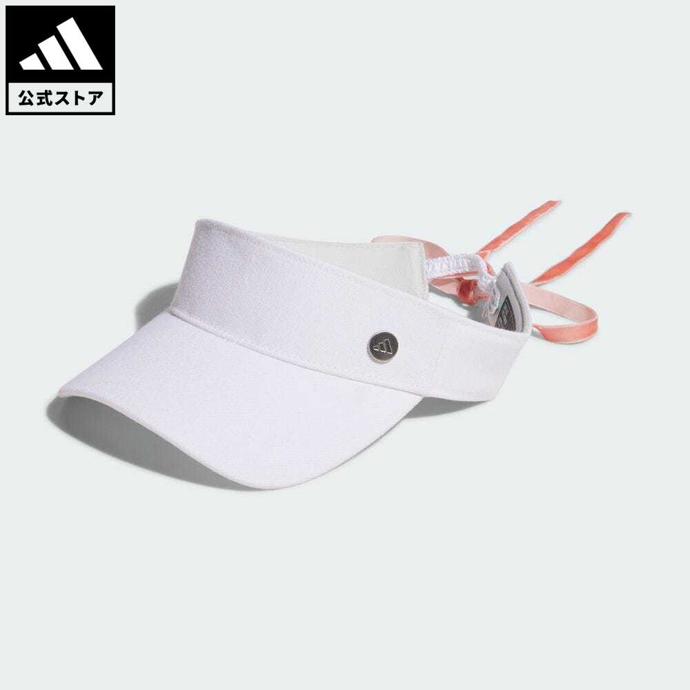 アディダス 帽子 メンズ 【公式】アディダス adidas 返品可 ゴルフ メタルロゴ リボンバイザー レディース アクセサリー 帽子 サンバイザー 白 ホワイト IA9622 サンバイザー Gnot