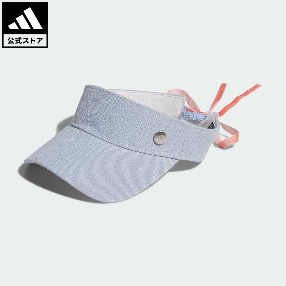 アディダス 帽子 メンズ 【公式】アディダス adidas 返品可 ゴルフ メタルロゴ リボンバイザー レディース アクセサリー 帽子 サンバイザー 青 ブルー IA9623 サンバイザー Gnot