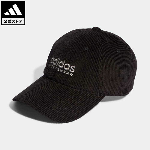 【公式】アディダス adidas 返品可 コーデュロイ ロー ダッドキャップ メンズ レディース アクセサリー 帽子 キャップ 黒 ブラック IB2664