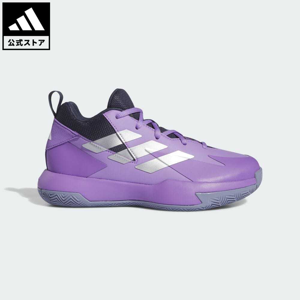 【公式】アディダス adidas 返品可 バスケットボール Cross’Em Up セレクトワイドシューズ キッズ／子供用 シューズ・靴 スポーツシューズ 紫 パープル IE9254 バッシュ