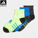 【公式】アディダス adidas 返品可 アンクルソックス 3足組 キッズ／子供用 アクセサリー ソックス 靴下 アンクルソックス グレー IK4852 p0420