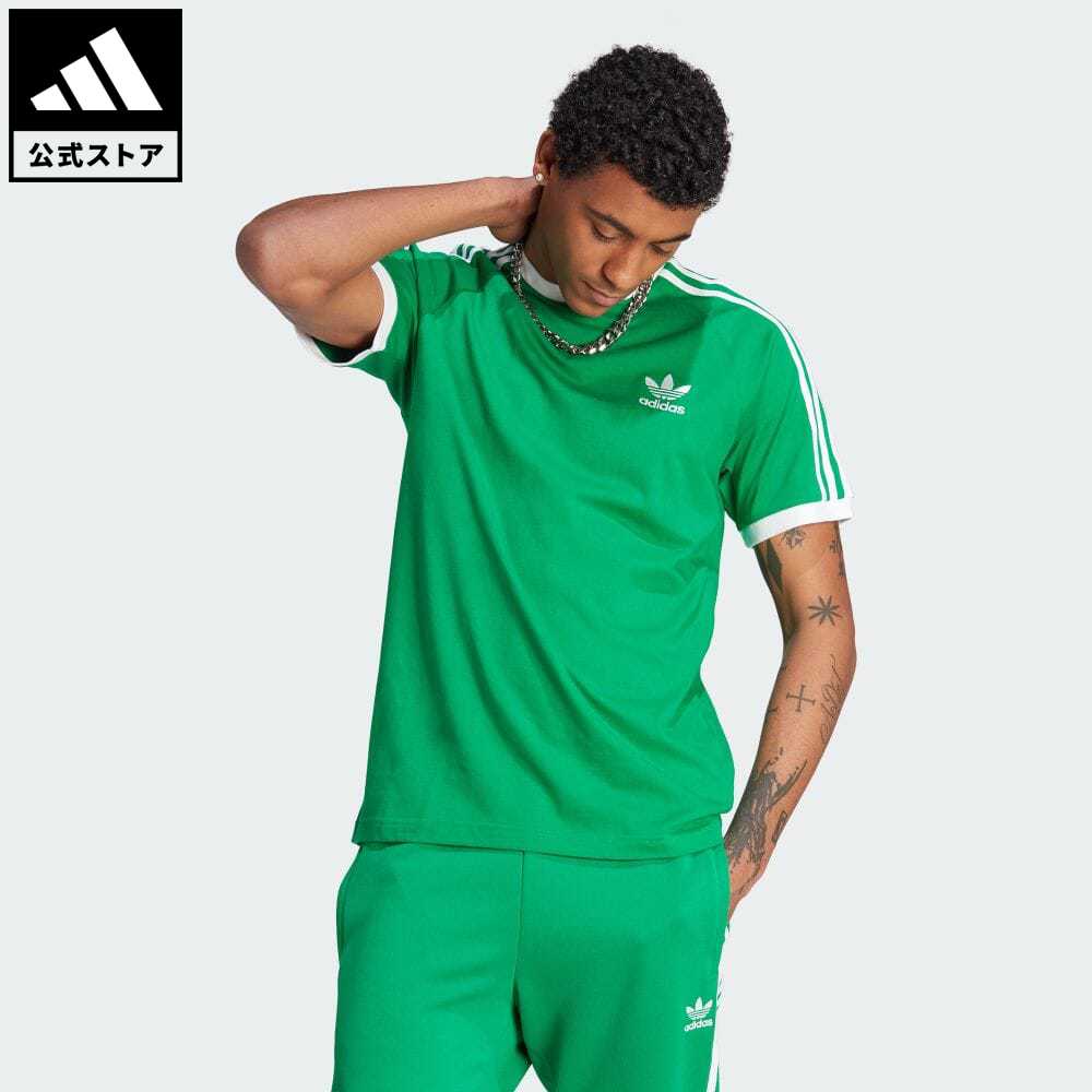 アディダス adidas 返品可 アディカラー クラシックス スリーストライプス Tシャツ オリジナルス メンズ ウェア・服 トップス Tシャツ 緑 グリーン IM0410 半袖 p0517